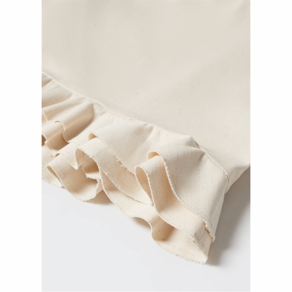 Mango Ruffled Cotton Mini-Skirt - Picture 5 of 12